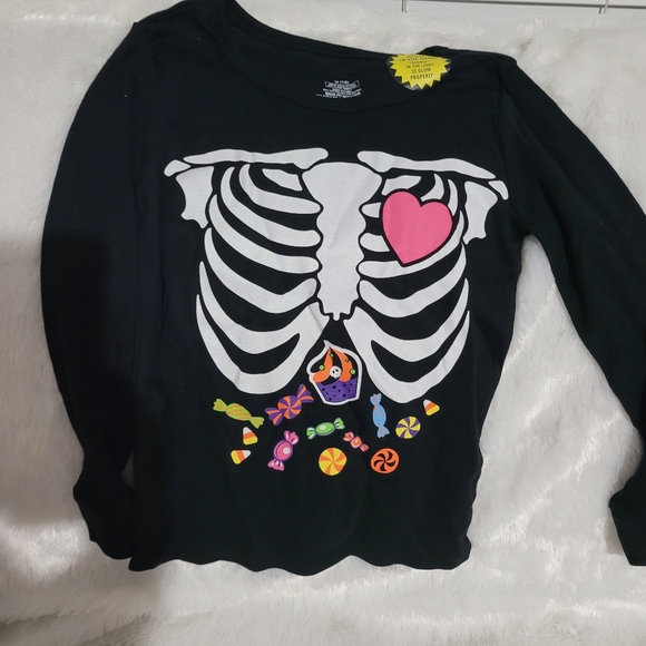 Halloween PJ Set - Glow in Dark Girls Sz Med 7/8 - Picture 5 of 10